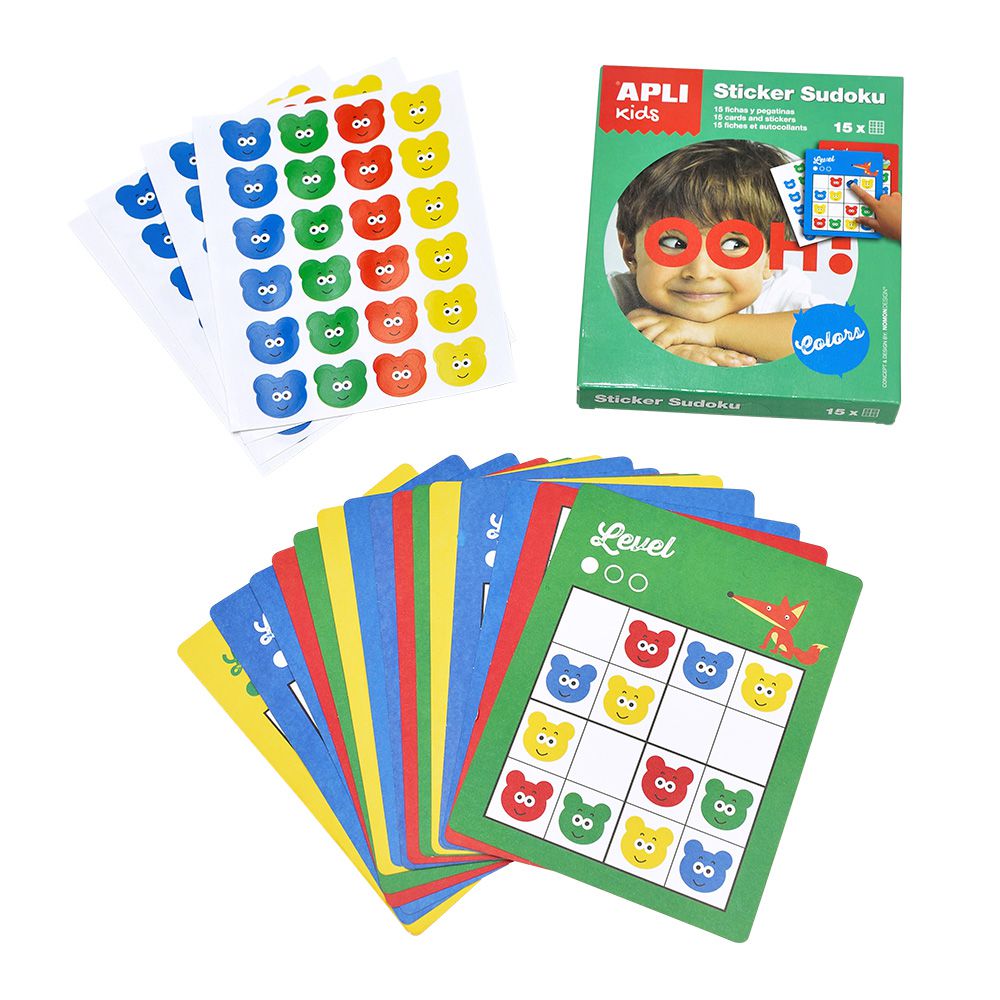 西班牙 APLI - 旅行數獨卡-顏色