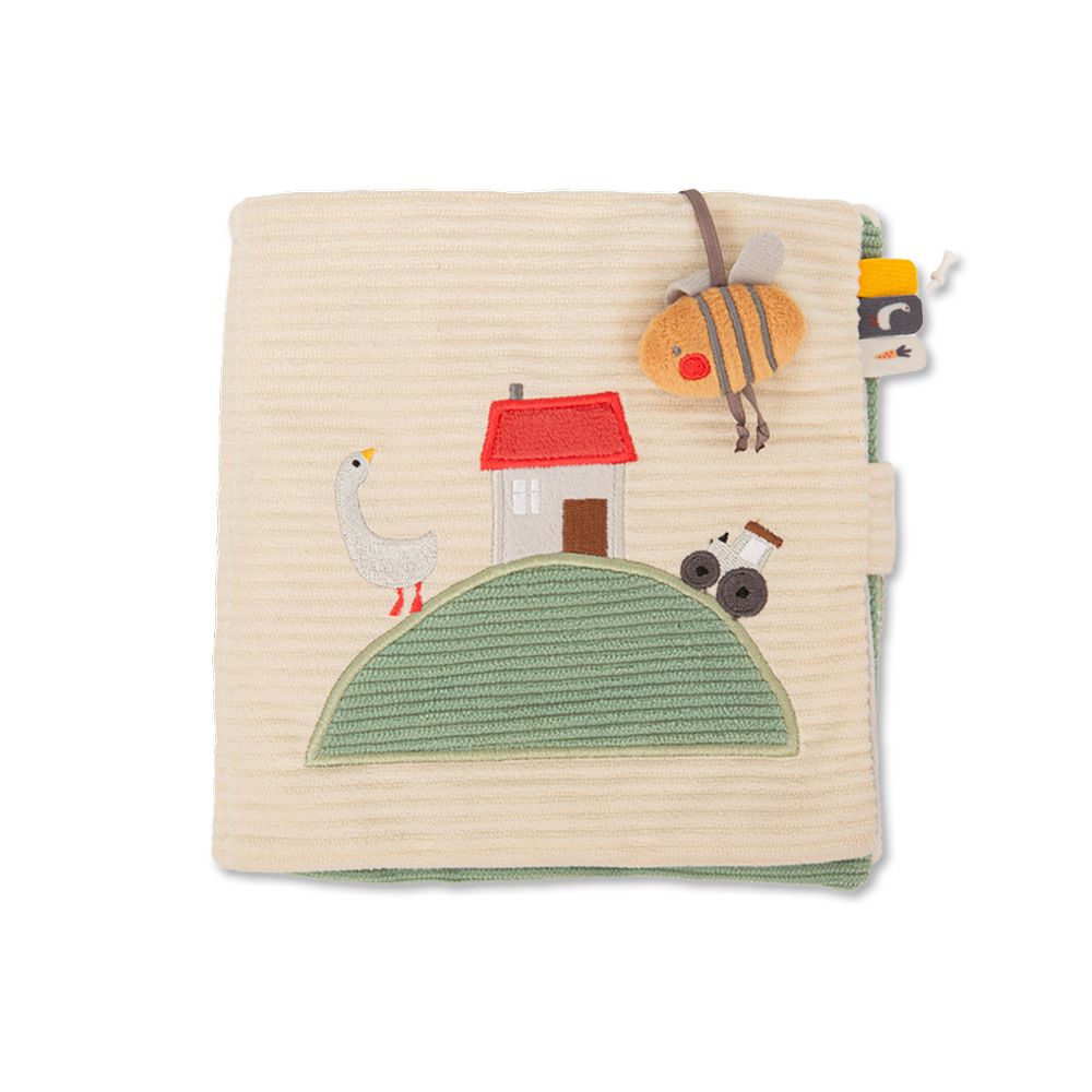 【bimbidreams】柔軟布書 16x16cm(嬰兒布書 寶寶布書 早教布書 五感啟蒙布書 安撫書)-快樂小森林