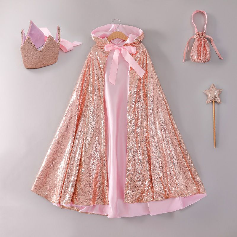 閃亮防風連帽斗篷-藍色