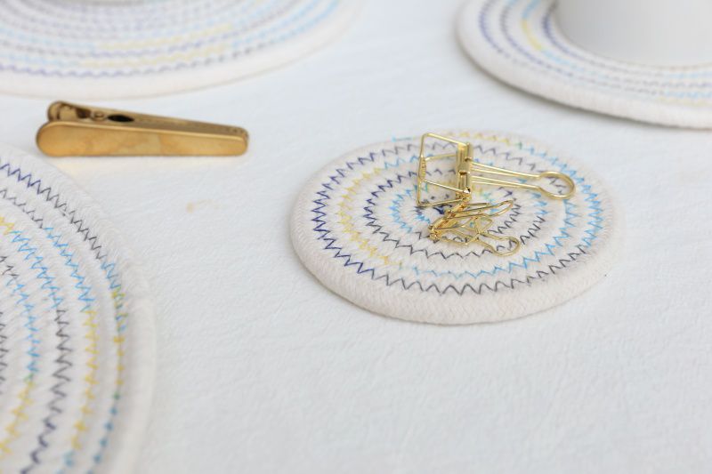 日系感編織隔熱墊-黃麻色