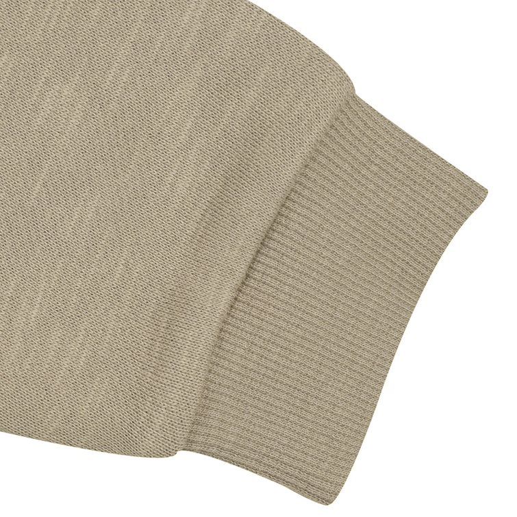 akachan honpo - 連帽外套 粗節紗-毛圈內裡-咖啡色