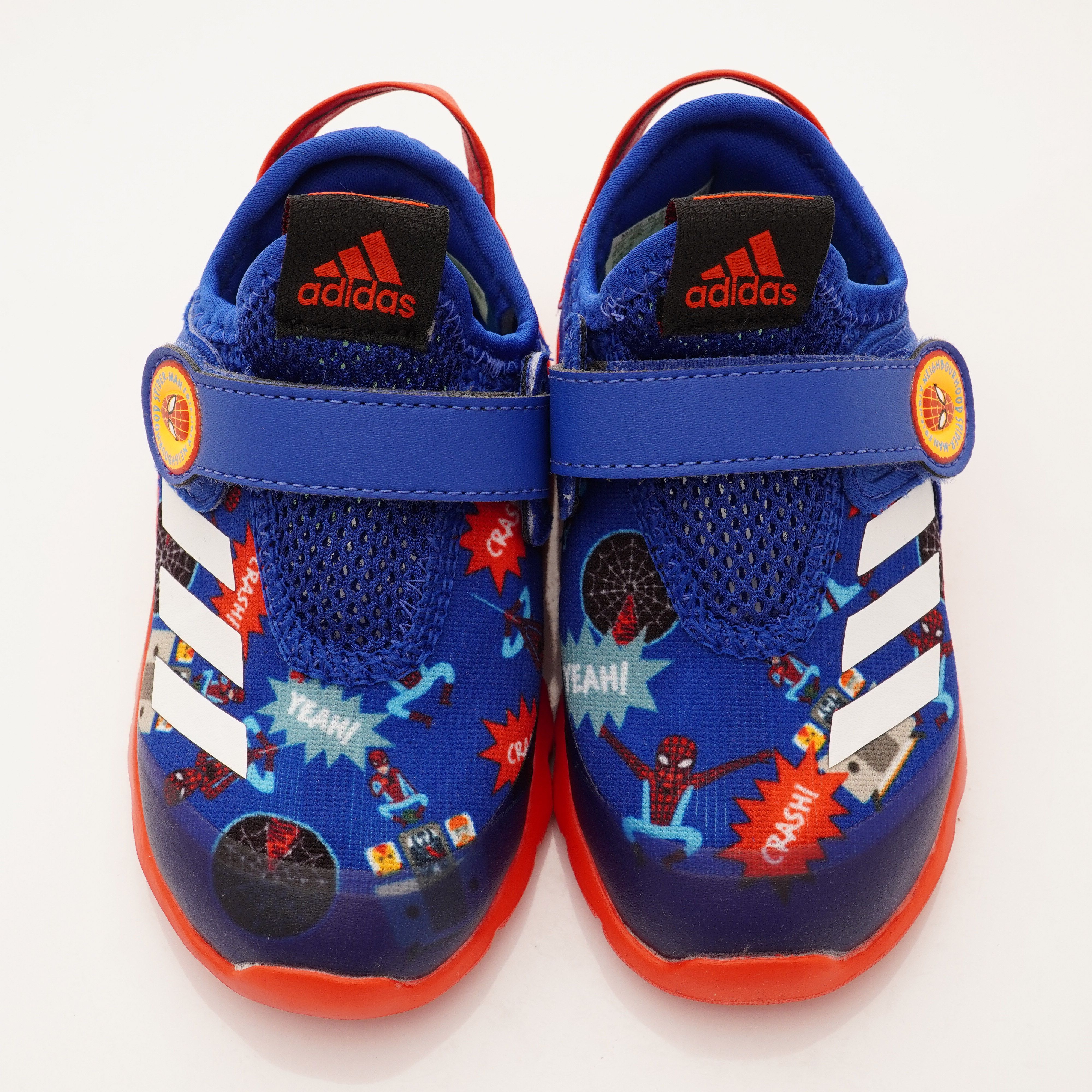 adidas - 機能童鞋-蜘蛛人聯名學步鞋款(寶寶段)-藍