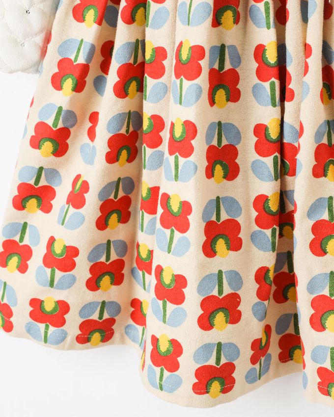 韓國 OZKIZ - 花朵印女寶生活韓服套裝