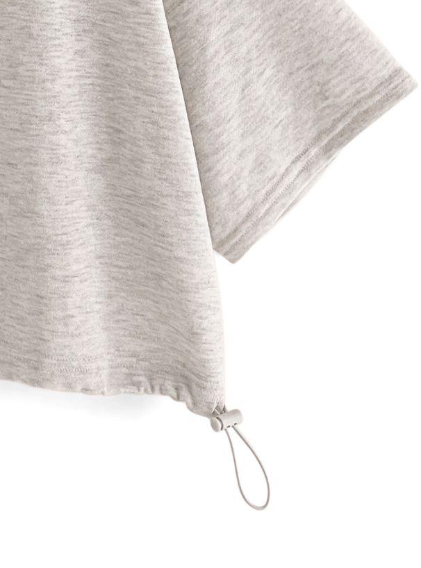 日本 GRL - 棉混刺繡短版連帽上衣-經典黑 (F)