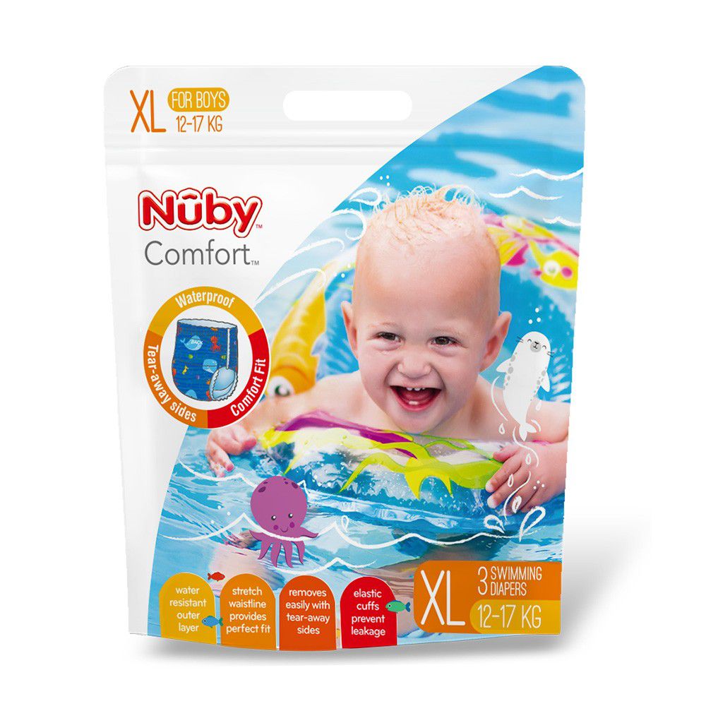 Nuby - 游泳尿布-(男/XL)