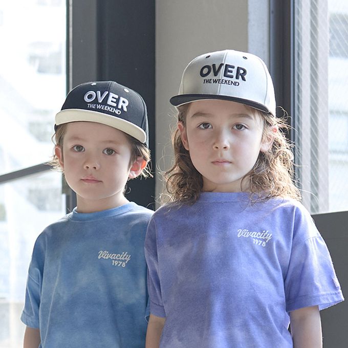 日本 b-ROOM - 帥氣撞色刺繡標語棒球帽-摩卡 (54cm)