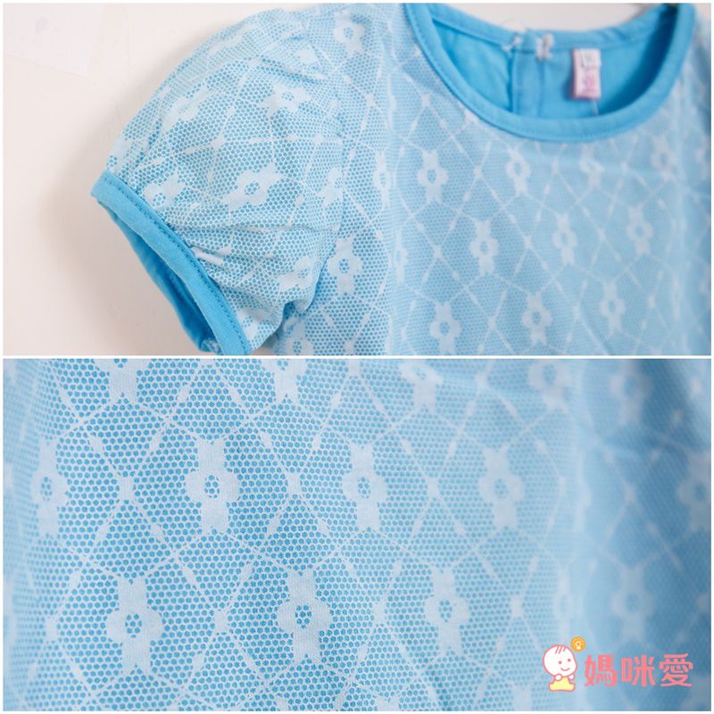 短袖造型公主裙-可愛牛仔