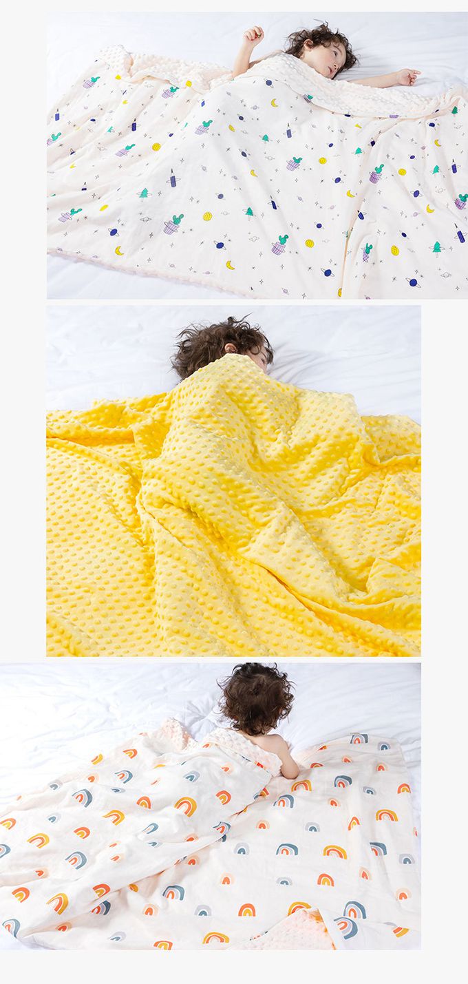 Muslin Tree - 嬰兒泡泡蓋毯 紗布毯 全棉抱被-恐龍樂園-70*120cm
