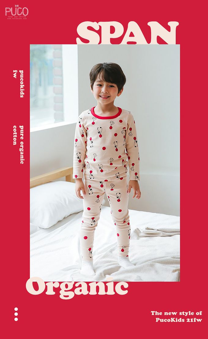 正韓 Puco - 超優質嬰幼兒/兒童長袖100% 有機純棉家居服/睡衣-企鵝寶貝