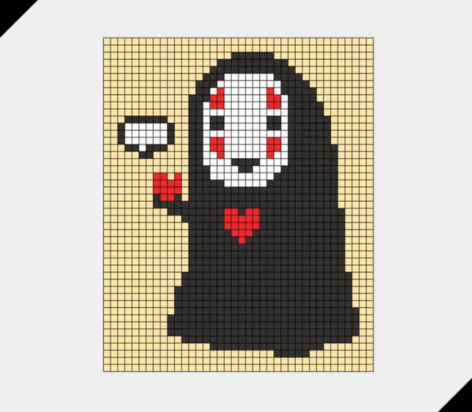 꾹꾹블럭 - 韓國馬賽克咕咕拼豆組- 無顏鬼