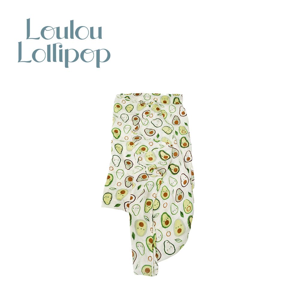 Loulou Lollipop - 竹纖維透氣包巾-主題款-美味酪梨 ((120x120cm))