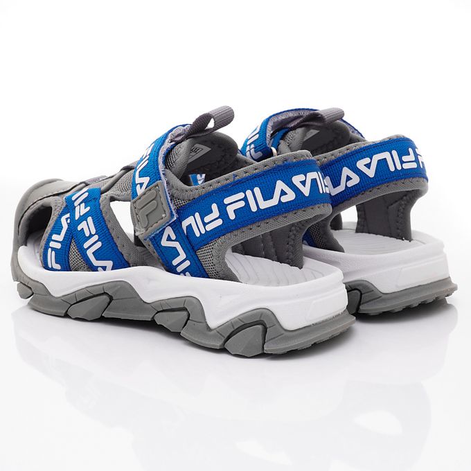 FILA - FILA運動護趾涼鞋-2-S426X-431藍(中小童段)-涼鞋-藍