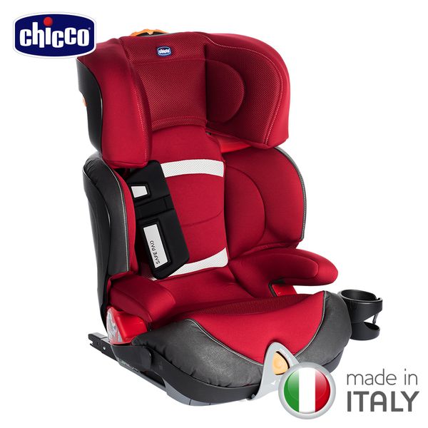 義大利 chicco - Oasys 2-3 FixPlus安全汽座-薔薇紅