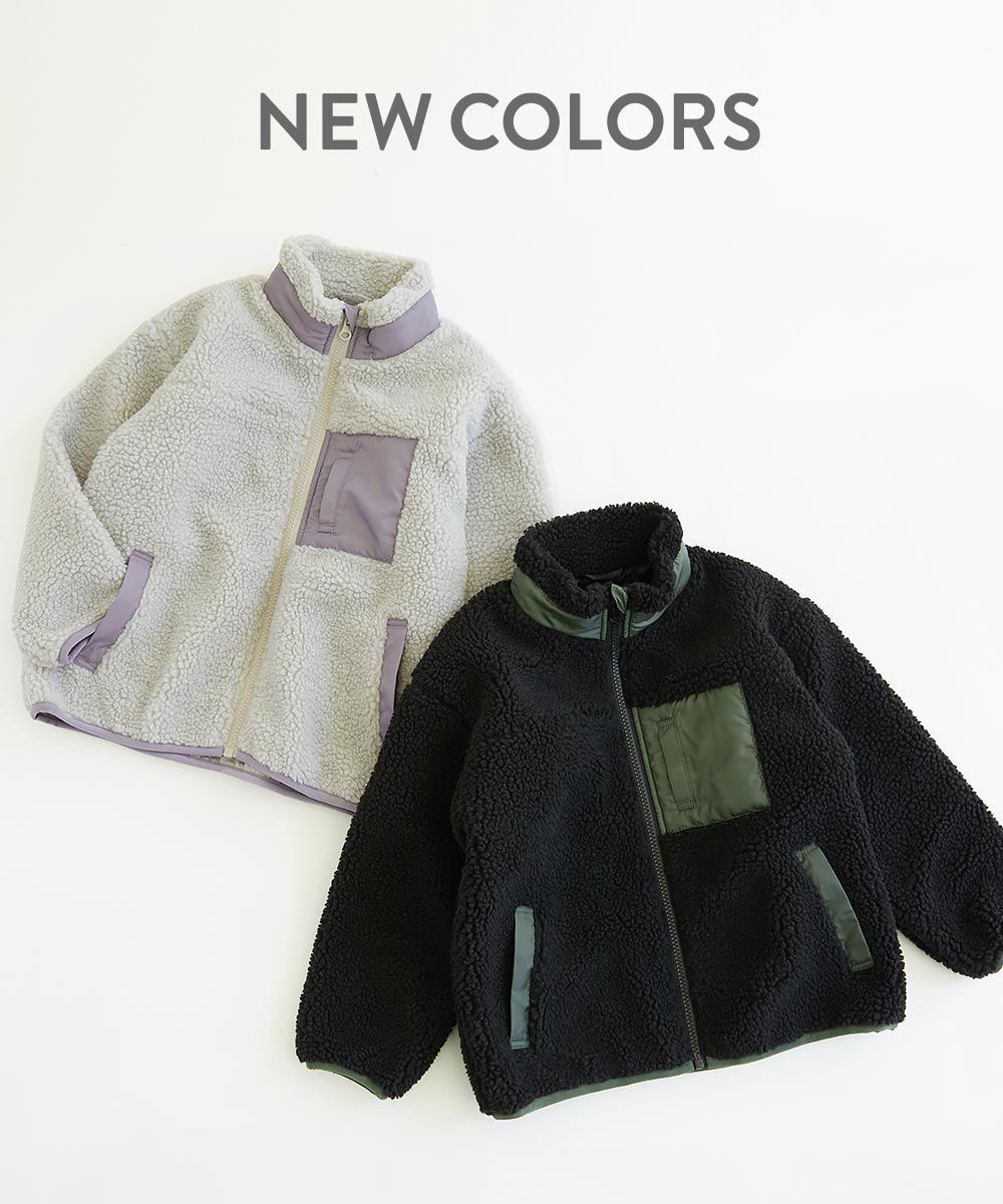 日本 devirock - 泰迪熊毛呢輕盈保暖鋪棉外套-沙杏x深灰