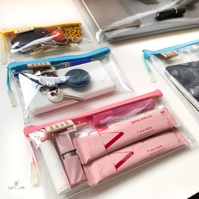 理理 liil - 透透馬卡龍輕便袋_2入組-L+XL-甜心粉