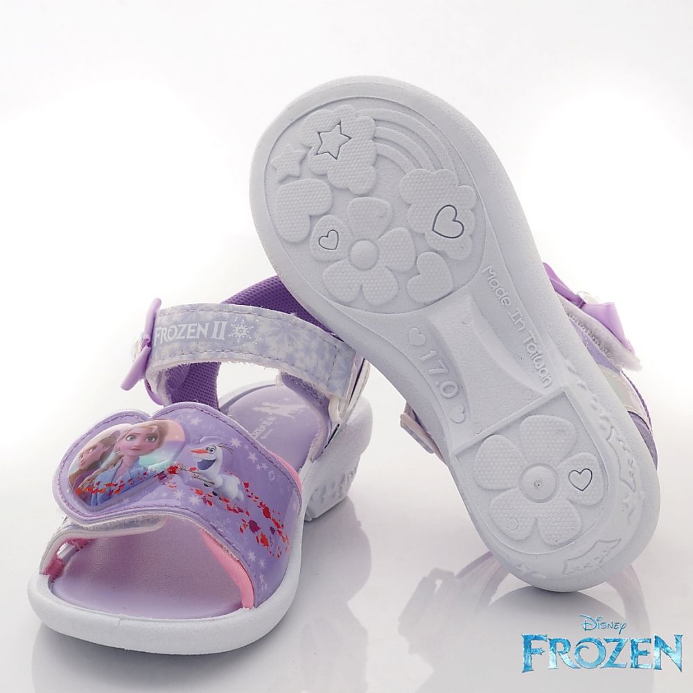 冰雪奇緣 - 台灣製電燈涼鞋(中小童段)-紫