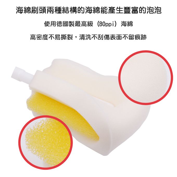 正韓 hibee - 極柔細水壺/杯子/保溫瓶/奶瓶 萬用海綿刷(5入組)_棉花糖款-HFB004
