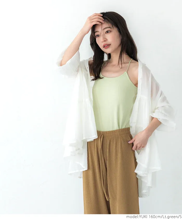 日本 COCA - 後交叉細肩帶小可愛/內搭(附bra)-黑