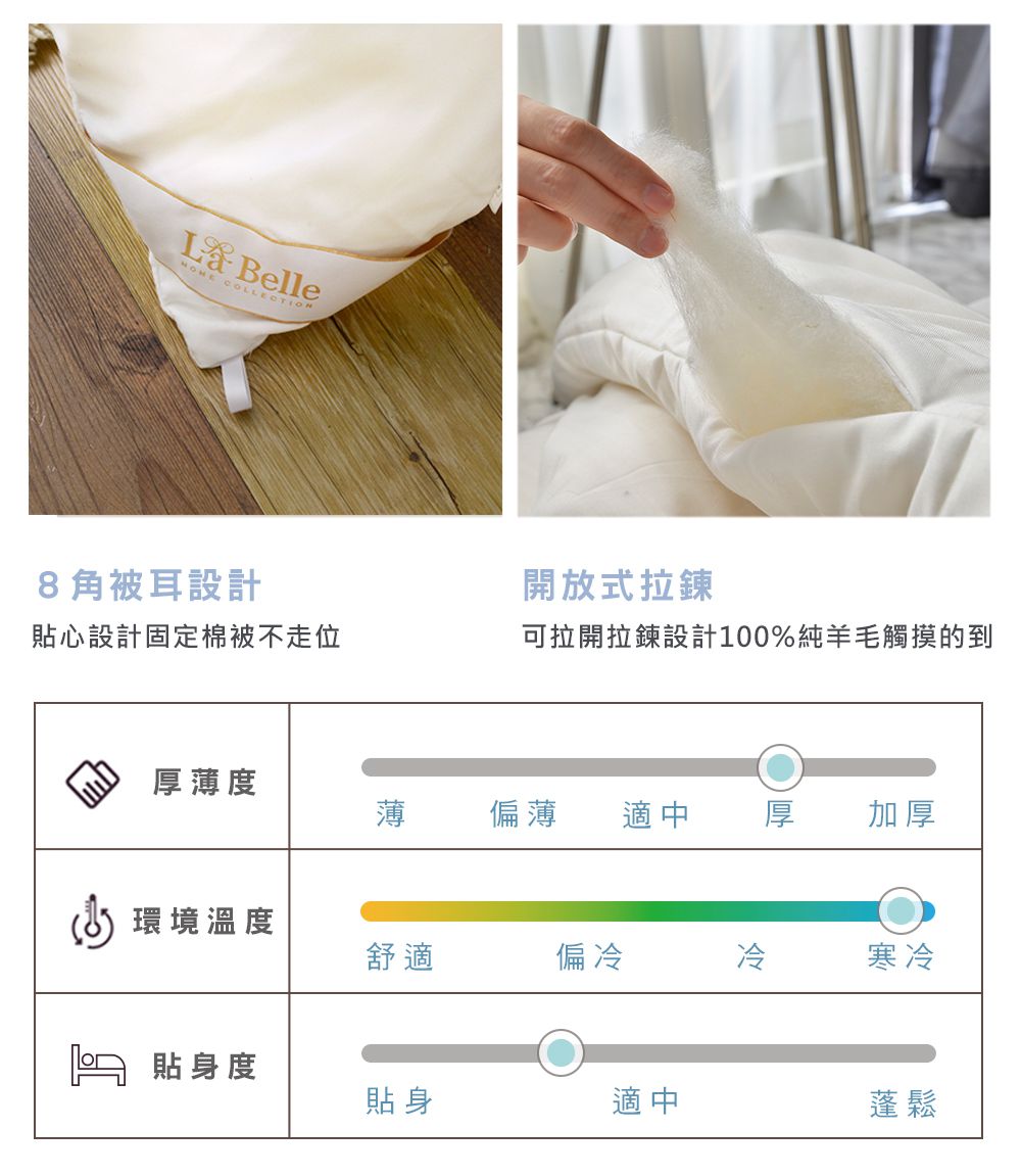 格蕾寢飾 Great Living - 義大利La Belle《100%紐西蘭羊毛緹花暖冬被》 (雙人)