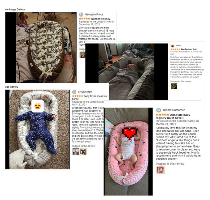 JoyNa - 嬰兒床中床 純棉新生兒睡窩 贈枕頭/防塵袋-藍灰樹葉 (50*85*13cm)