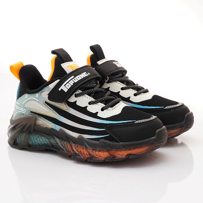 TOPUONE-潮流運動童鞋-623916黑(中大童段)-運動鞋-黑