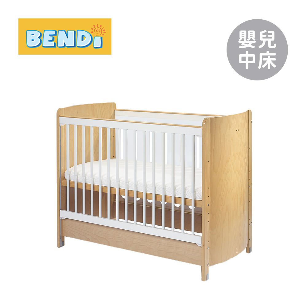 Flex Clean 頂級碳纖升降弧形嬰兒中床 透明側板 (床架+舒眠床墊)