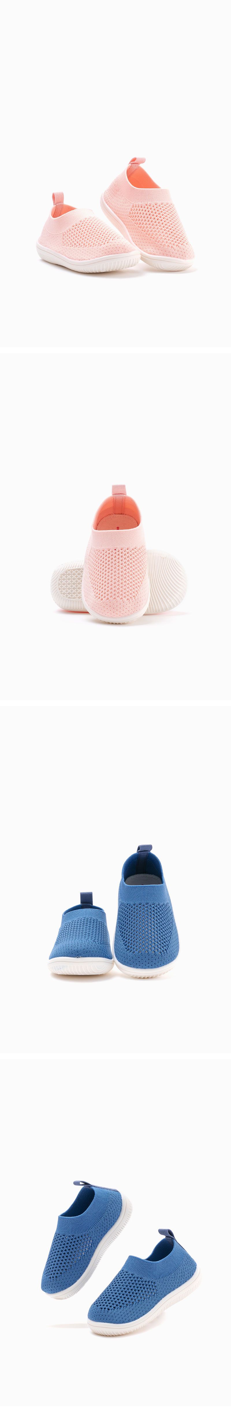 韓國 OZKIZ - 洞洞厚底/輕量/防滑兒童沙灘鞋/戲水鞋-藍