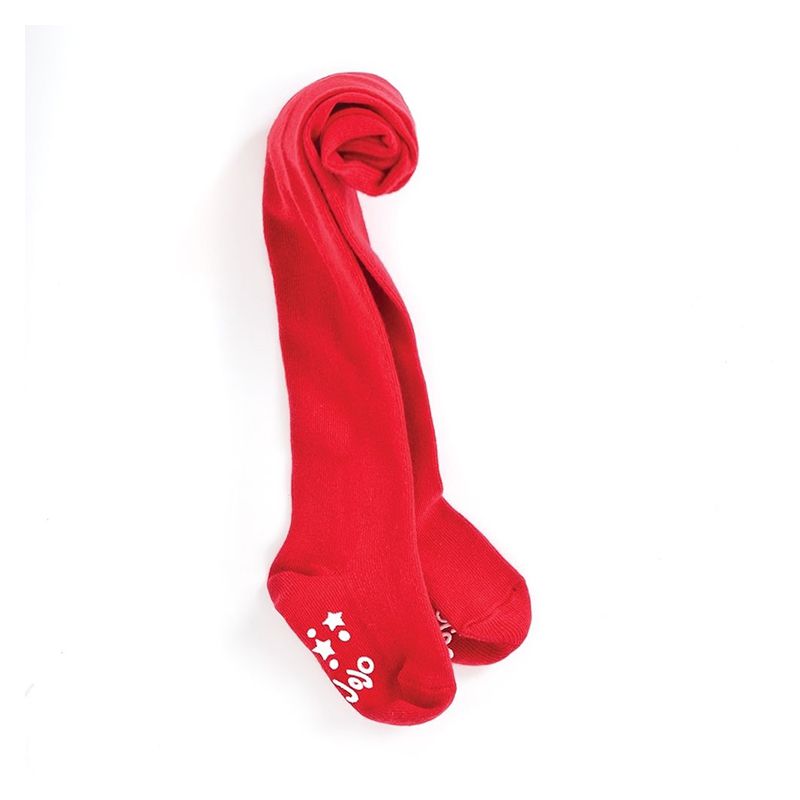 英國 JoJo Maman BeBe - 柔細嬰幼兒/兒童內搭褲襪/保暖襪-時尚亮紅