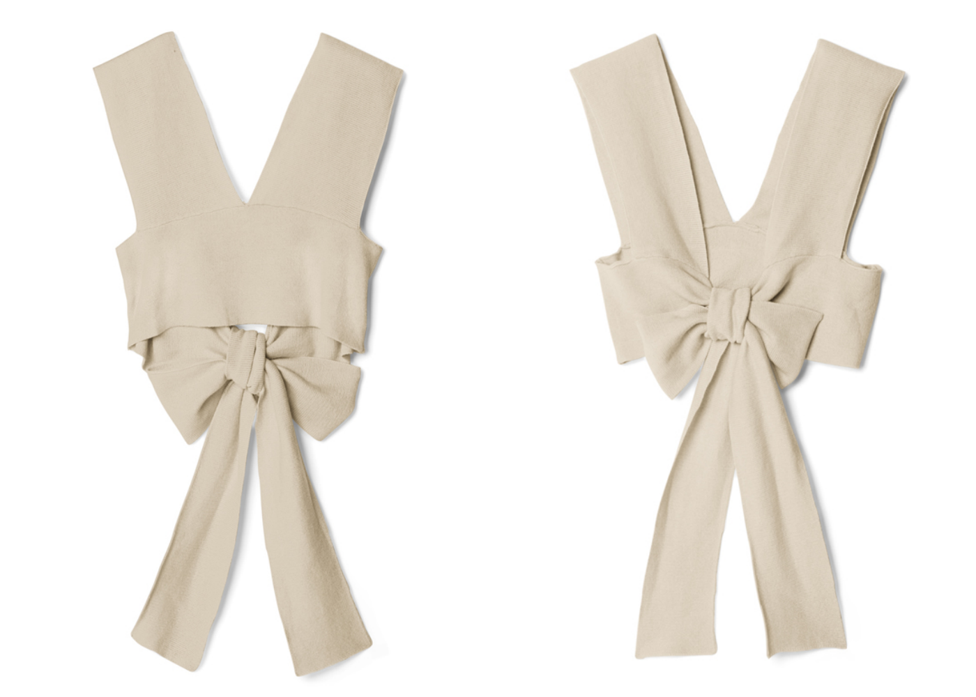 日本 GRL - 後大蝴蝶結綁帶層次穿搭針織背心-青春綠