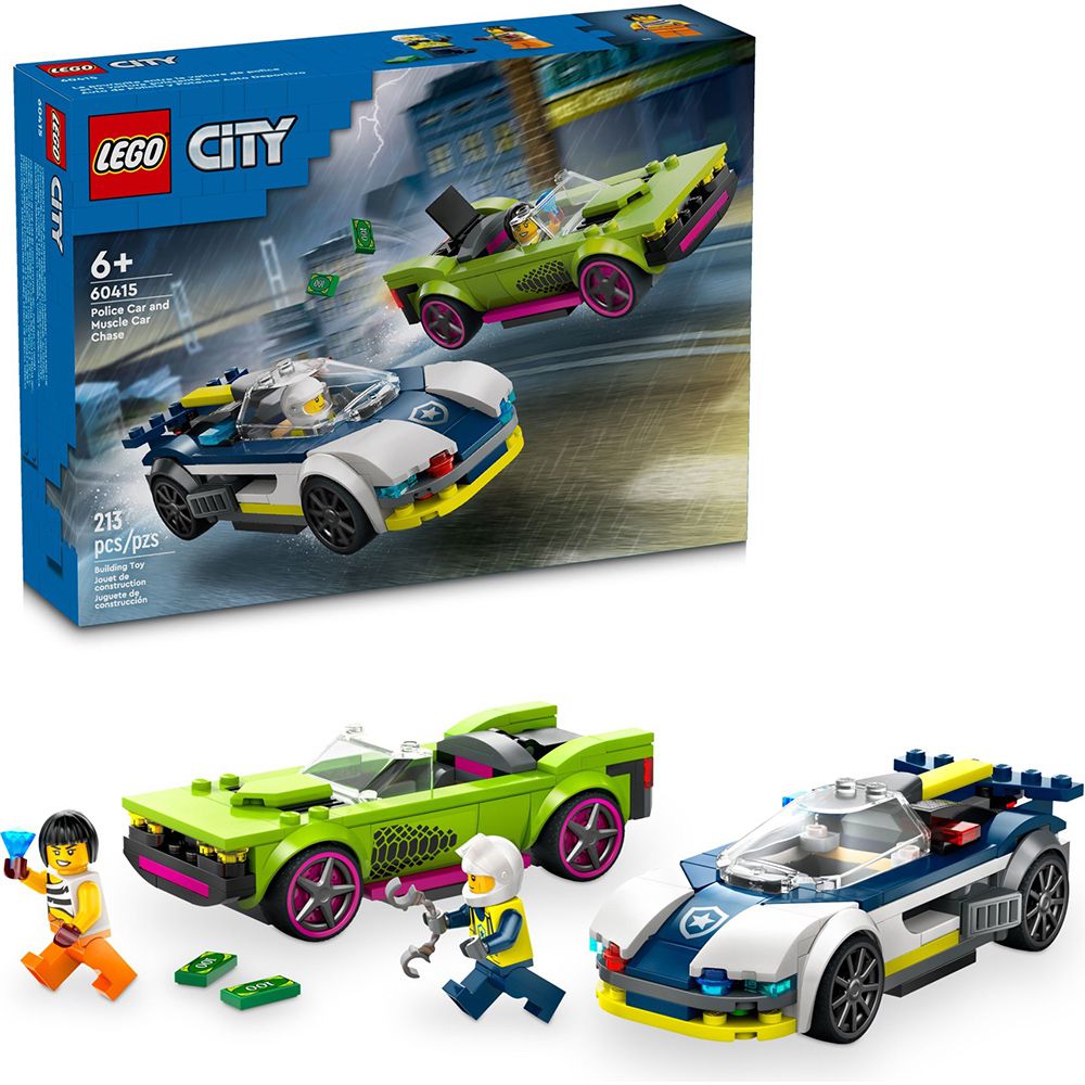樂高 LEGO - LEGO樂高 LT60415 City 城市系列 - 警車和肌肉車追逐戰