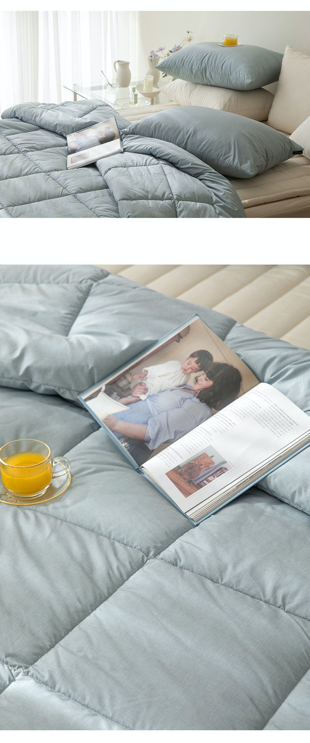 韓國 Maatila - 可水洗M2全方位抗菌防蟎四季被-迷霧海洋