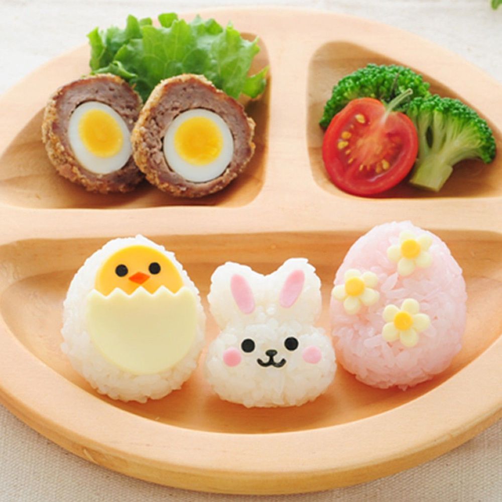 日本 Arnest - 米飯模具組-一口兔兔小雞-1顆約20g飯量
