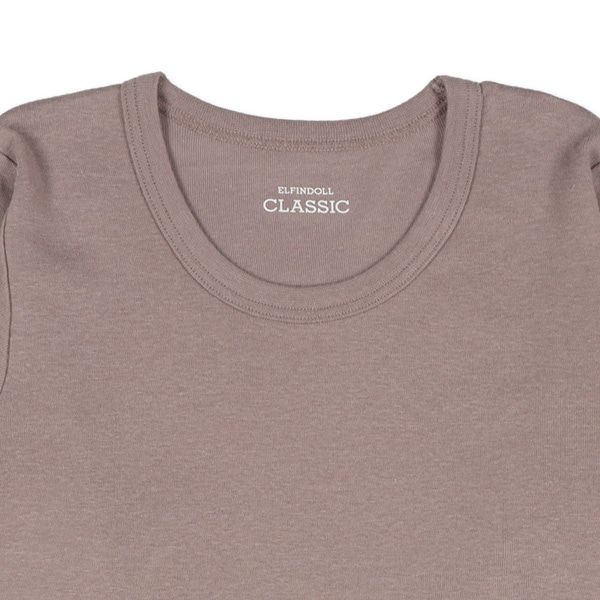 日本西松屋 - 100%柔棉 透氣長袖內搭4件組-素色-卡其黑