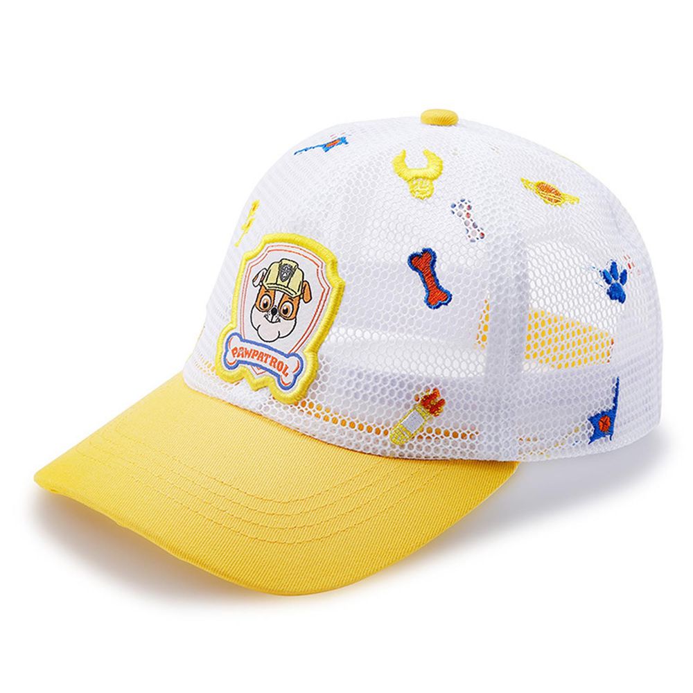 汪汪隊兒童棒球帽-全網款-小礫-黃+白
