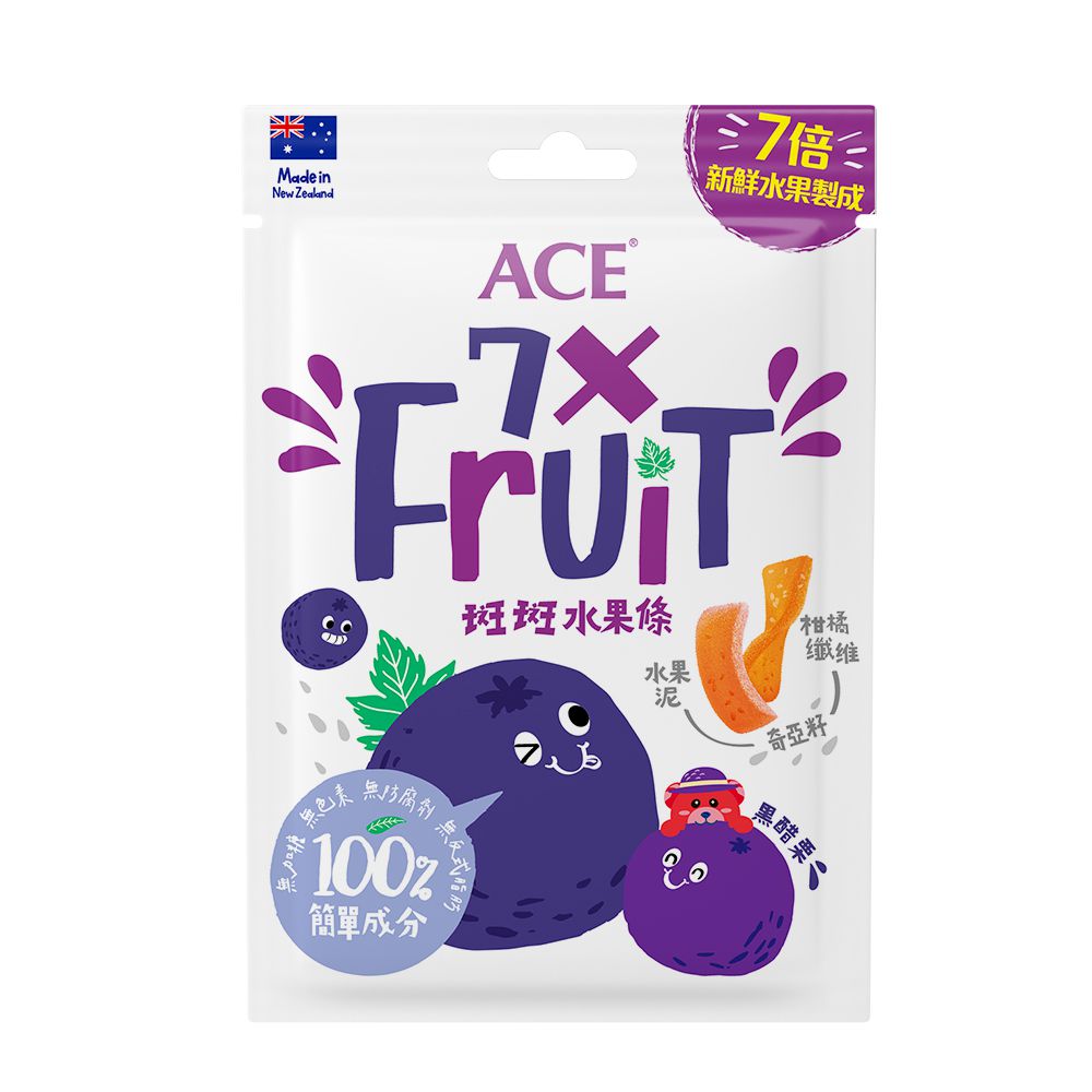 ACE - 斑斑水果條32g/袋(黑醋栗+奇亞籽) (單入)-32g