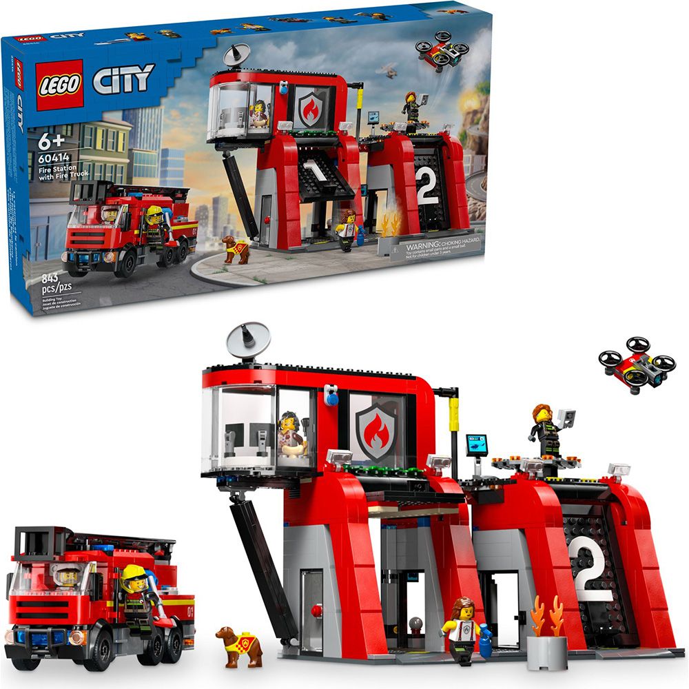 樂高 LEGO - LEGO樂高 LT60414 City 城市系列 - 消防局和消防車