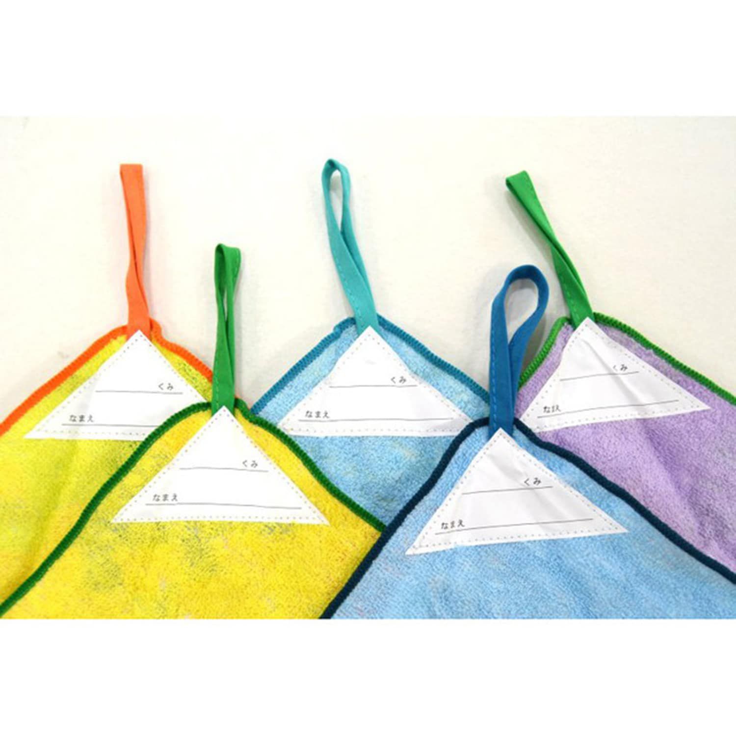 日本千趣會 - 純棉吸水擦手巾/手帕5件組-恐龍們 (25×25cm)