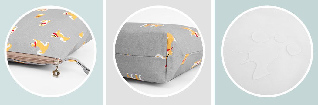 韓國 Coney Island - 防水多功能收納袋-領巾柴犬