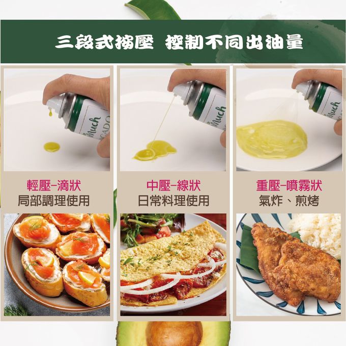 壽滿趣 - 紐西蘭Somuch-頂級冷壓初榨酪梨油噴霧/噴油瓶-225mlx3