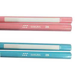 日本文具代購 - SAKURA 日本製防滑設計三角鉛筆12支-B-粉紅