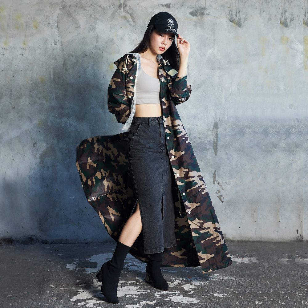 Rainstory - 連身雨衣-潮流迷彩 (L)