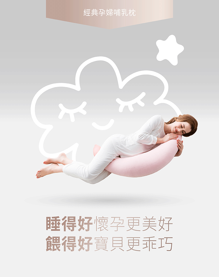 六甲村 Mammy Village - 經典孕婦哺乳枕-秘境藍