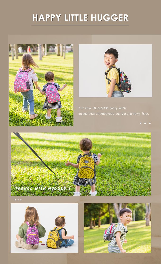 HUGGER - 防走失背包(小汽車)附可拆牽繩-學齡前幼兒園寶寶學步期外出小後背包 (1-3Y)