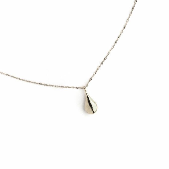 日本 Melody Accessory - 日本製 迷人圓潤水滴吊飾項鍊-金