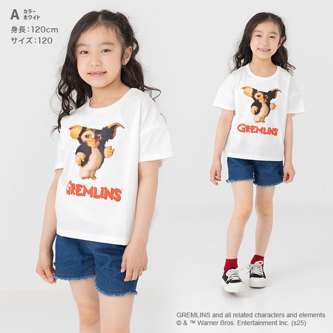 日本 Chil2 - 聯名款 100%純棉短袖上衣-電影角色小精靈-白