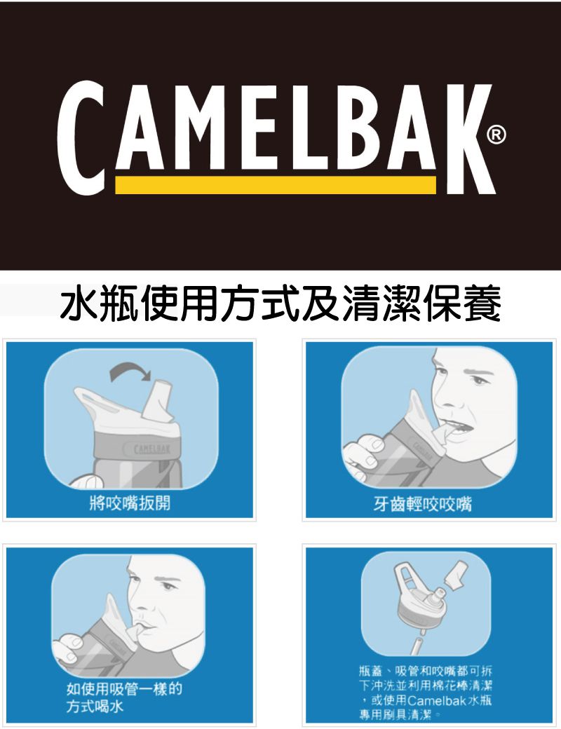 CamelBak - EDDY+ 兒童吸管單層不鏽鋼水瓶-美人魚王國-400ml