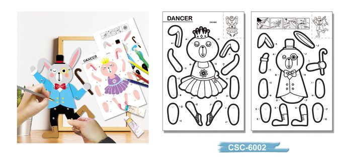彩繪DIY可動紙偶CSC-6002