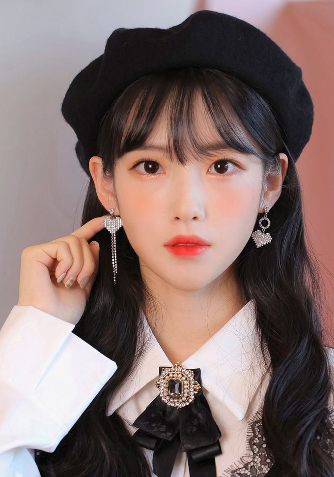 韓國 Soo&Soo - 法式風羊毛貝雷帽-黑 (直徑28cm，高7cm, 頭圍56cm)