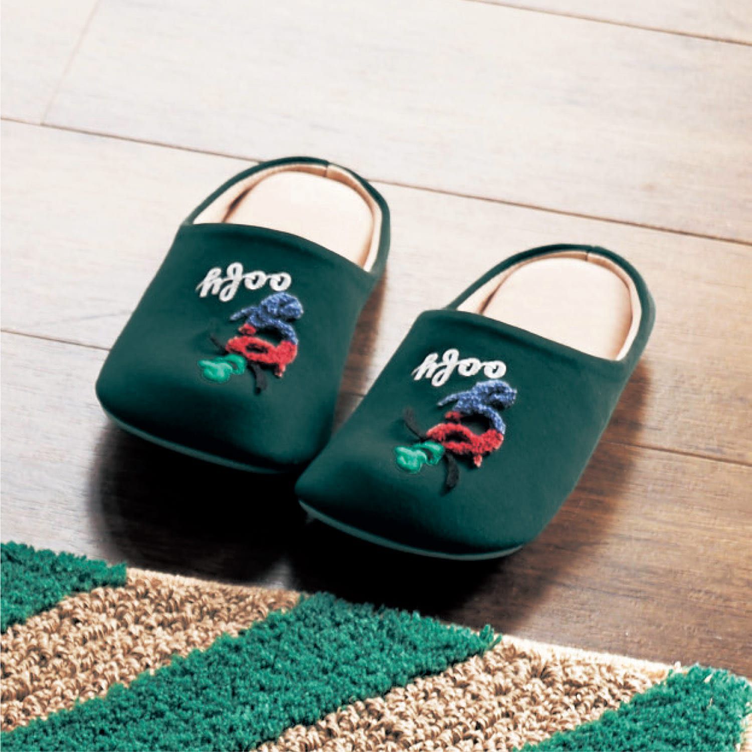 日本千趣會 - 迪士尼 麵包型室內拖鞋-幸運兔奧斯華-水藍 (M(23-25cm))