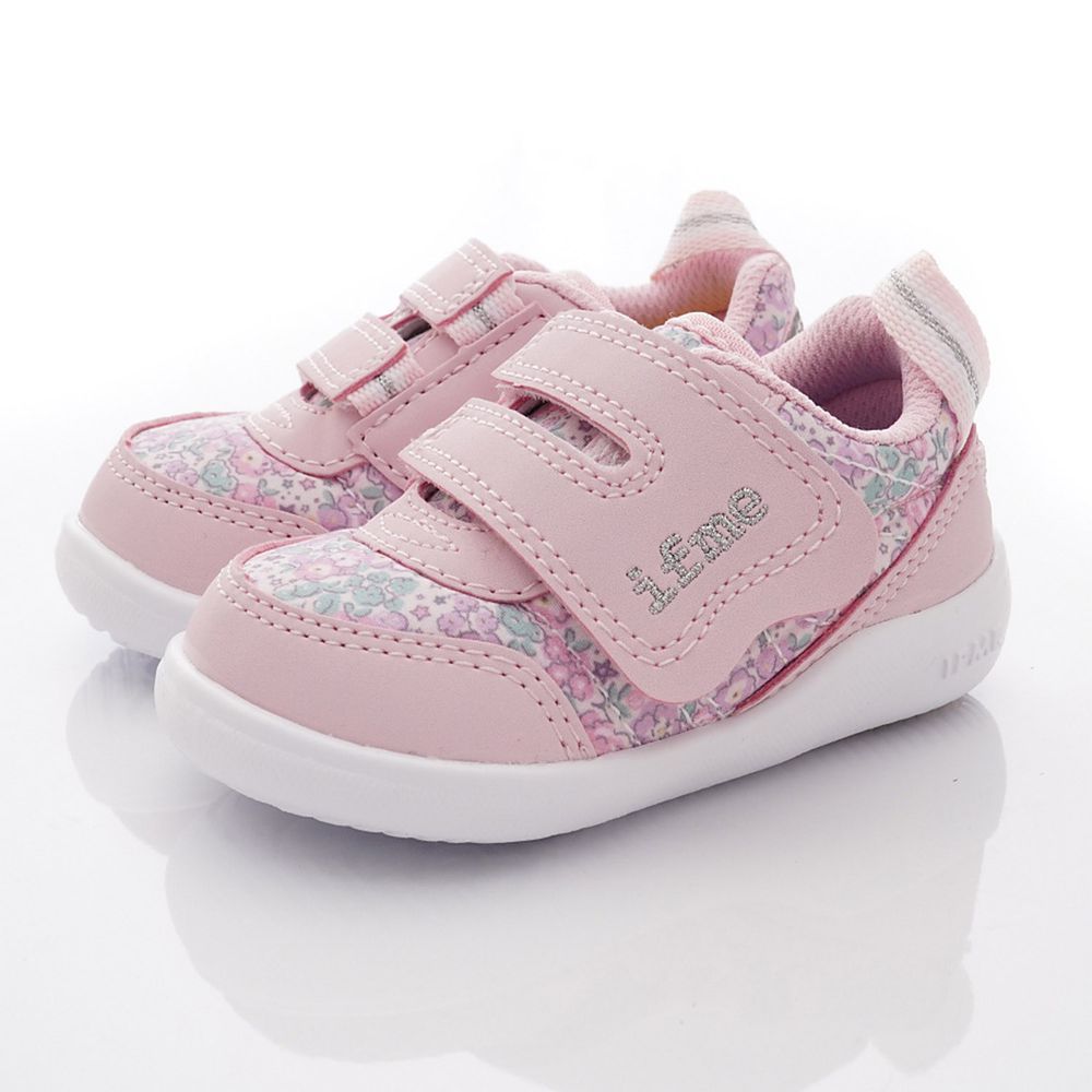 日本IFME - 機能學步鞋-Light碎花機能學步款(寶寶段)-粉紅